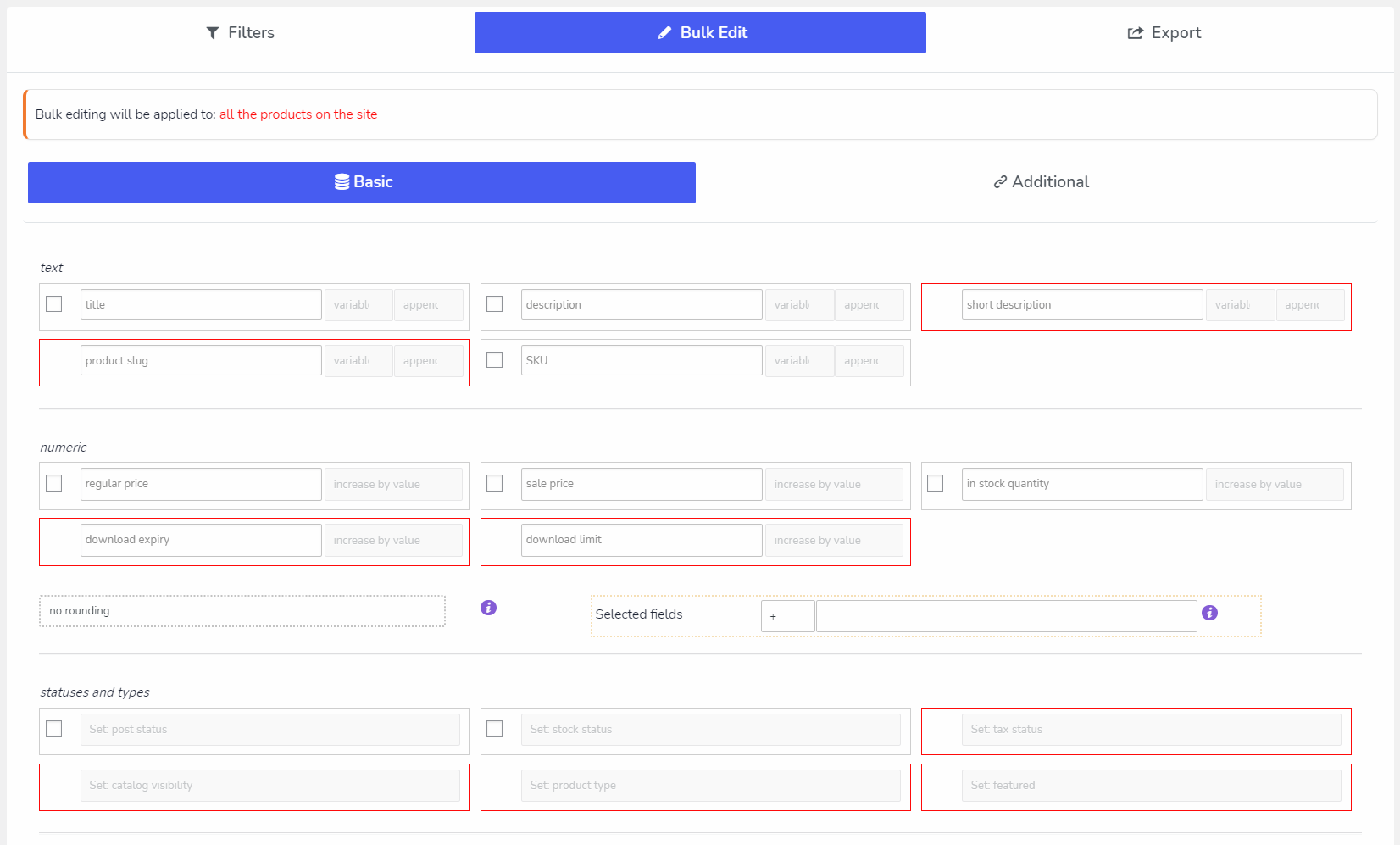 BEAR woocommerce 产品批量编辑 PRO【汉化】