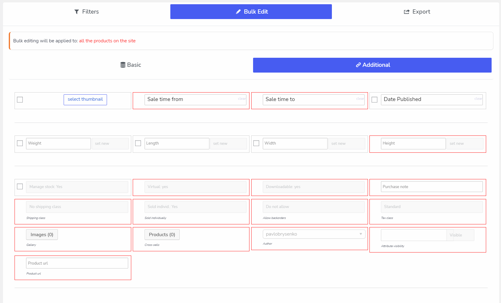 BEAR woocommerce 产品批量编辑 PRO【汉化】