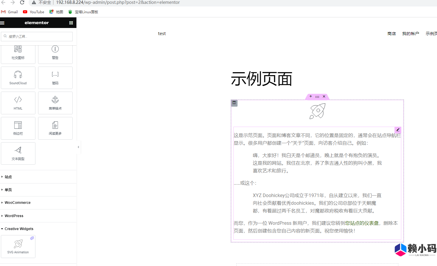 Unlimited Elements for Elementor Pro 汉化版